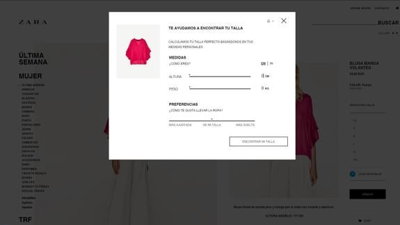 Talla zara store